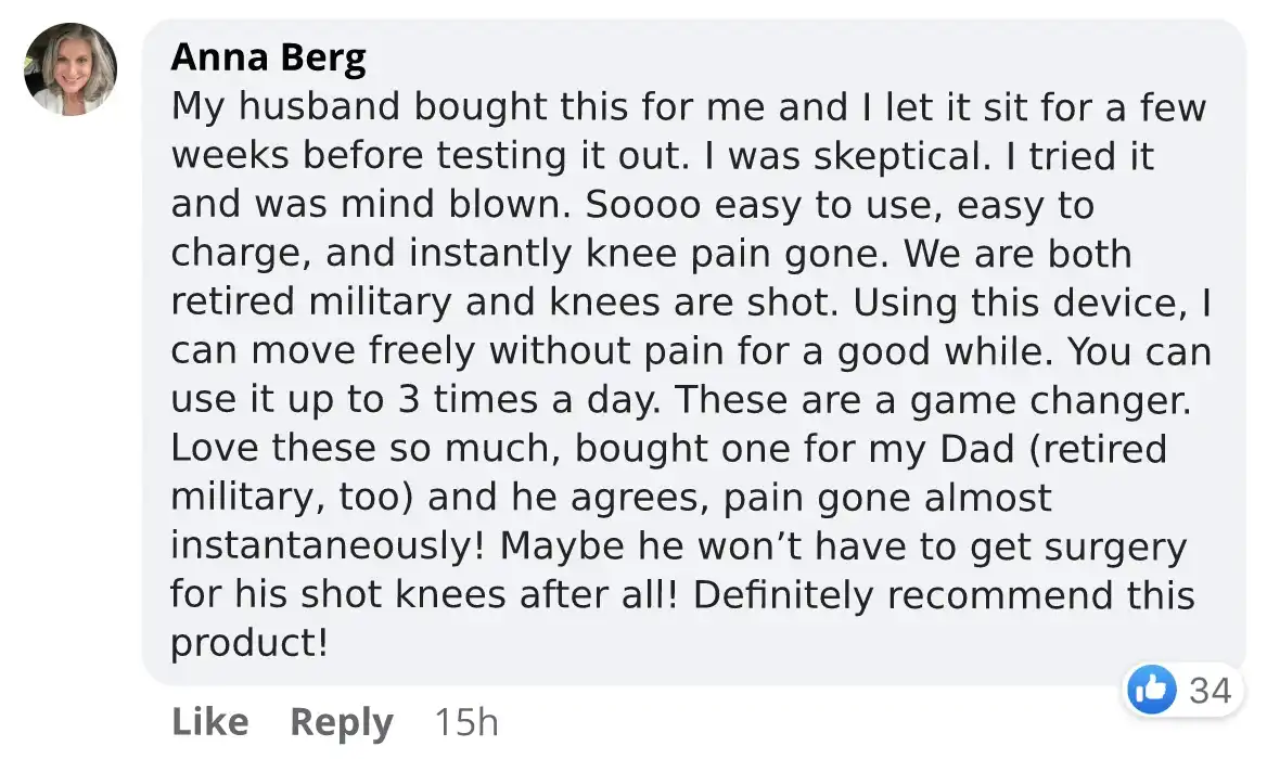 Nooro Knee Massager testimonials 5